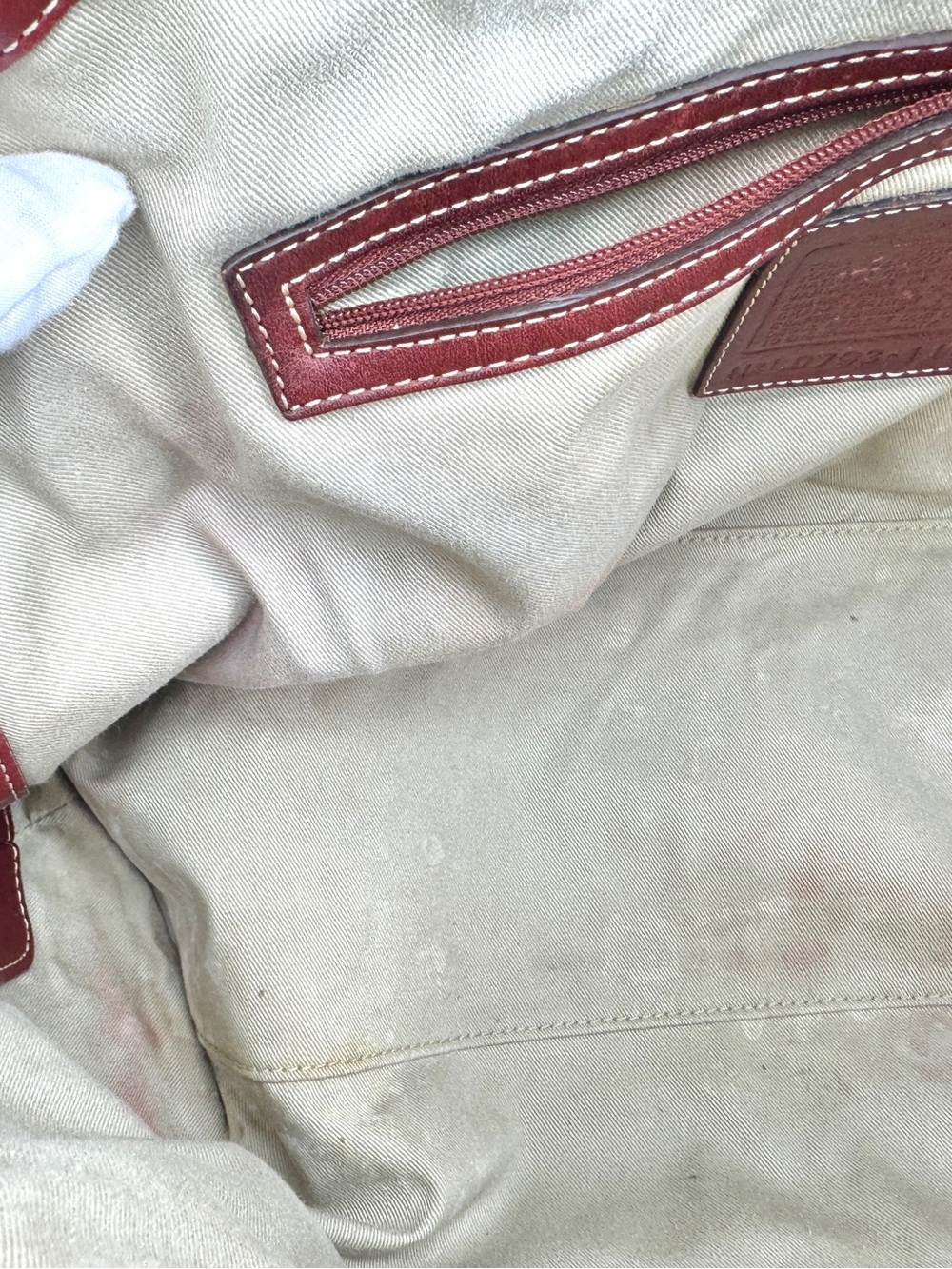 Coach Legacy Large Hamptons Miranda Rare Bordeaux Burgundy Leather Satchel Bag - Picture 11 of 15